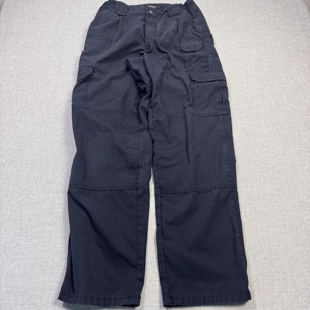 5.11 Ripstop Cargo Pants Mens 32x31 Blue Canvas Utility Relaxed Fit Workwear